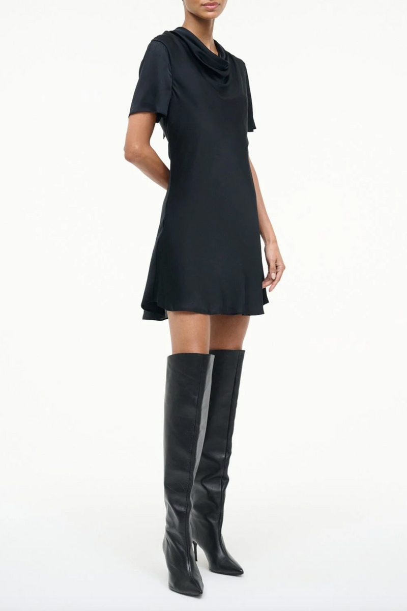 Iris Silk Dress - Black