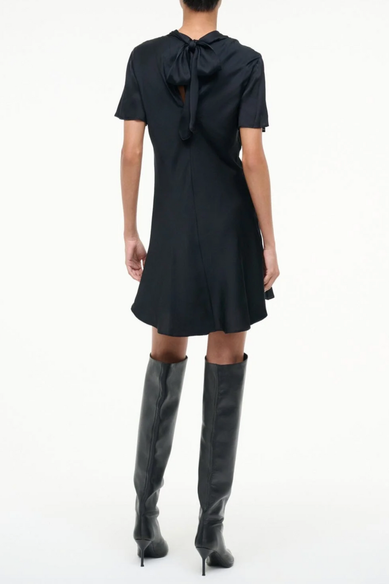 Iris Silk Dress - Black