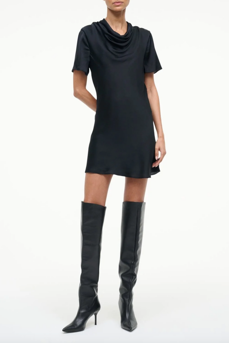 Iris Silk Dress - Black