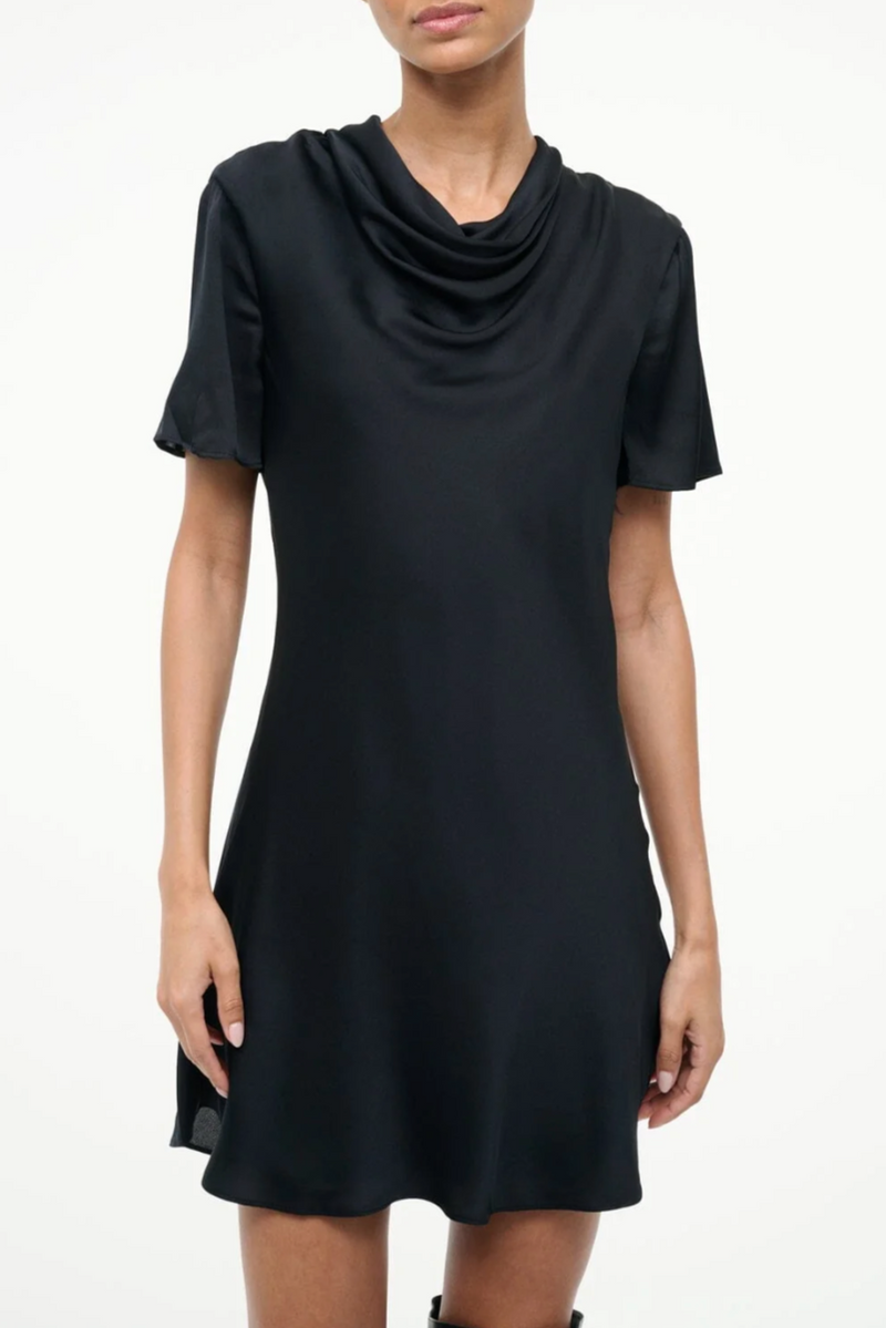 Iris Silk Dress - Black