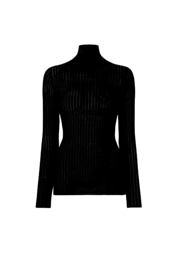 The Whisper Turtleneck - Black
