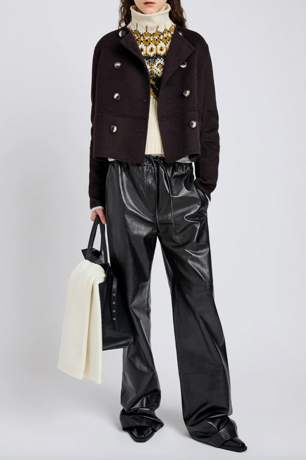 Courtney Jacket in Double Face Wool - Hickory