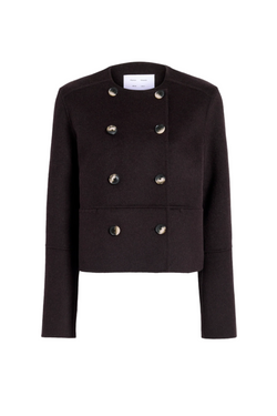 Courtney Jacket in Double Face Wool - Hickory