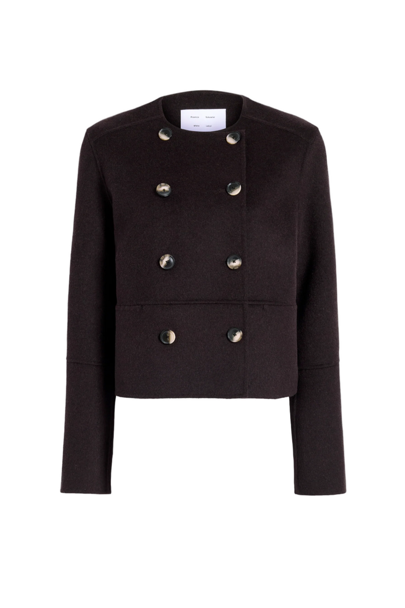 Courtney Jacket in Double Face Wool - Hickory