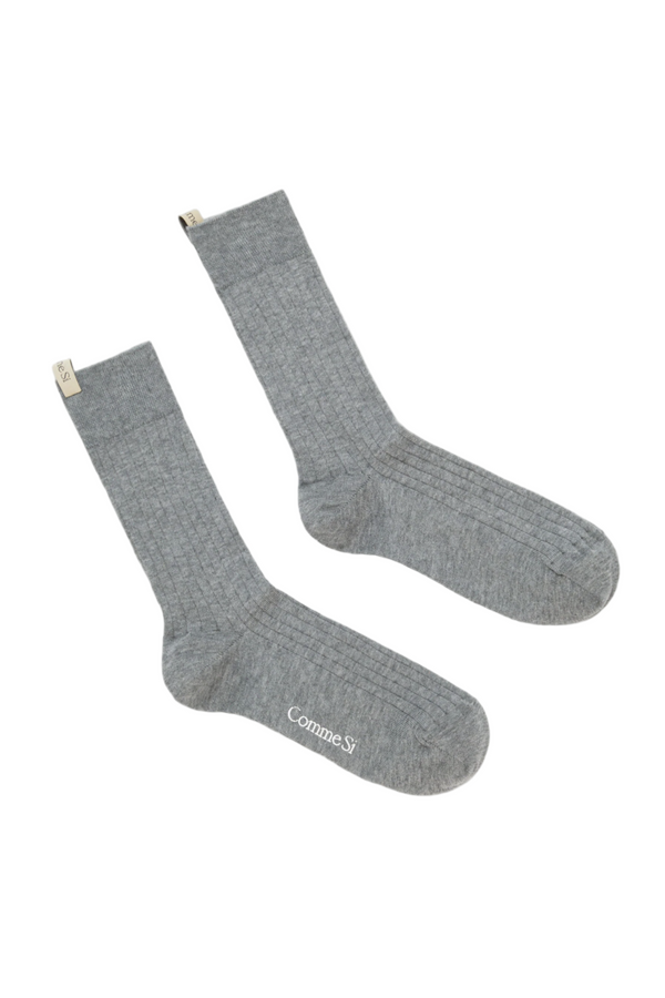 The Yves Sock - Heather Grey