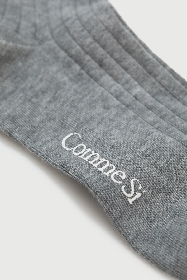 The Yves Sock - Heather Grey