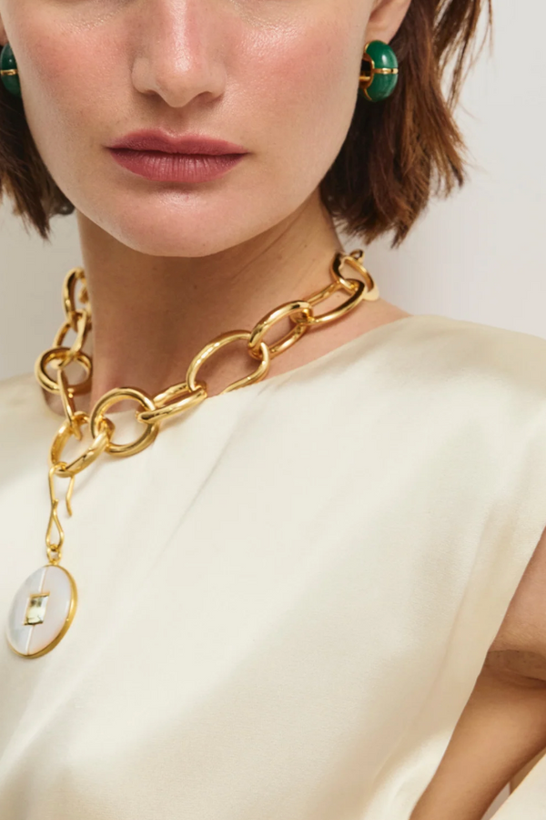 Zellige Hoops in Green Jade