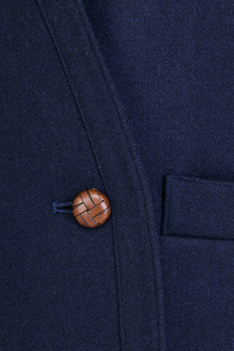The Charlotte Blazer in Wool - Navy