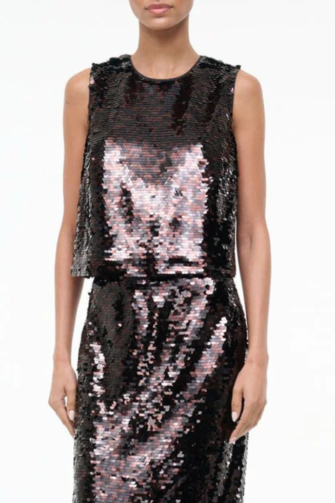 Seraphina Top - Espresso/Black