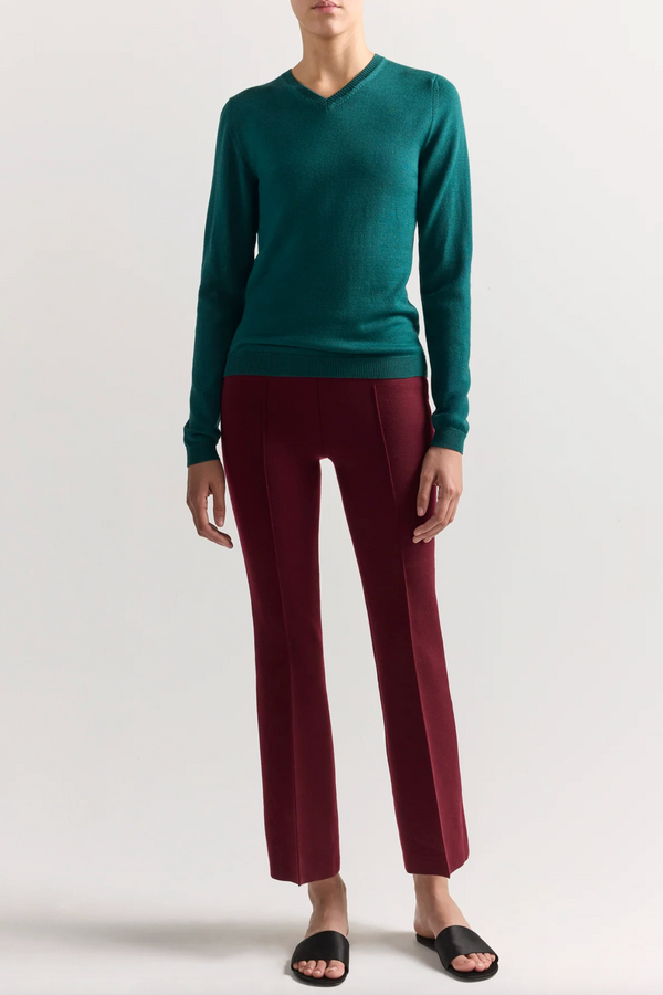 Billie V-Neck Sweater - Teal