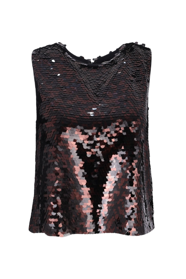 Seraphina Top - Espresso/Black