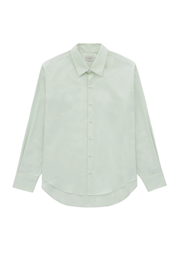 La Shirt Classica in Cotton Poplin - Sage