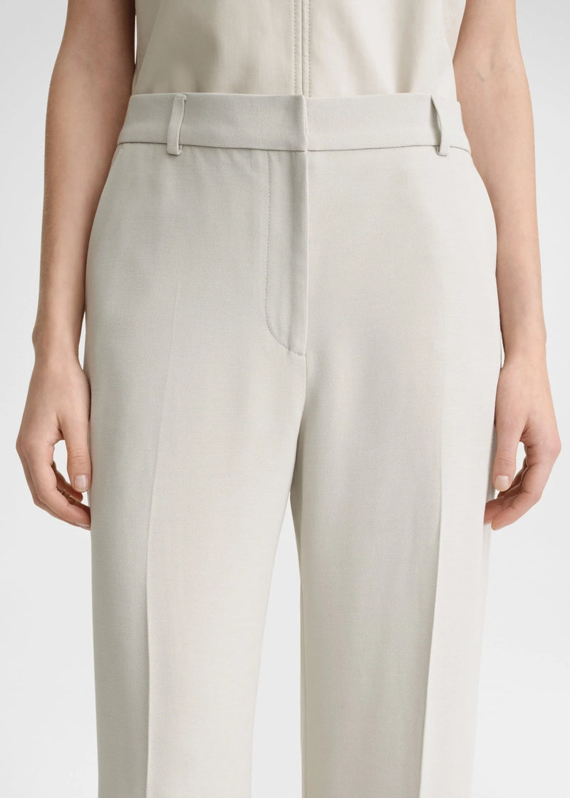 Relaxed Straight Trousers - Pebble