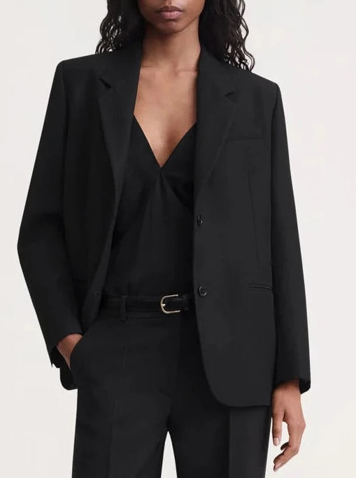 Tailored Suit Jacket - Black
