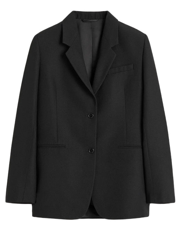 Tailored Suit Jacket - Black
