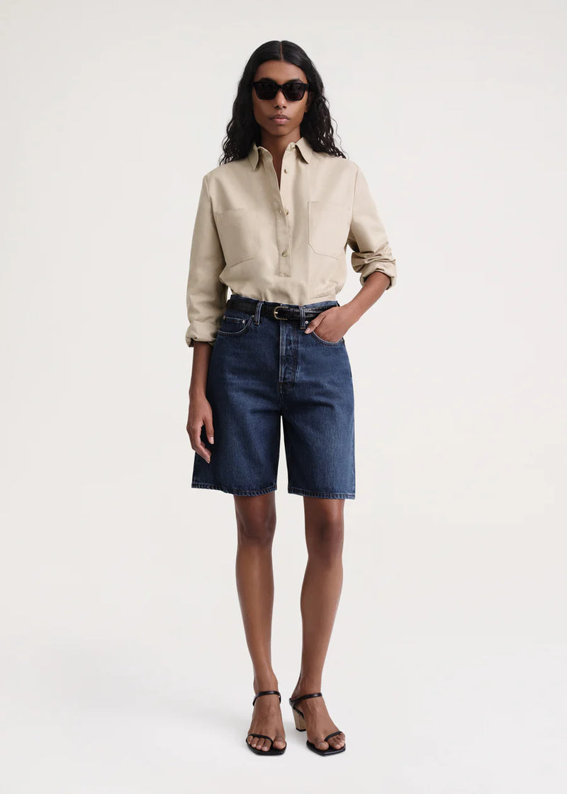Classic Denim Shorts - Dark Blue