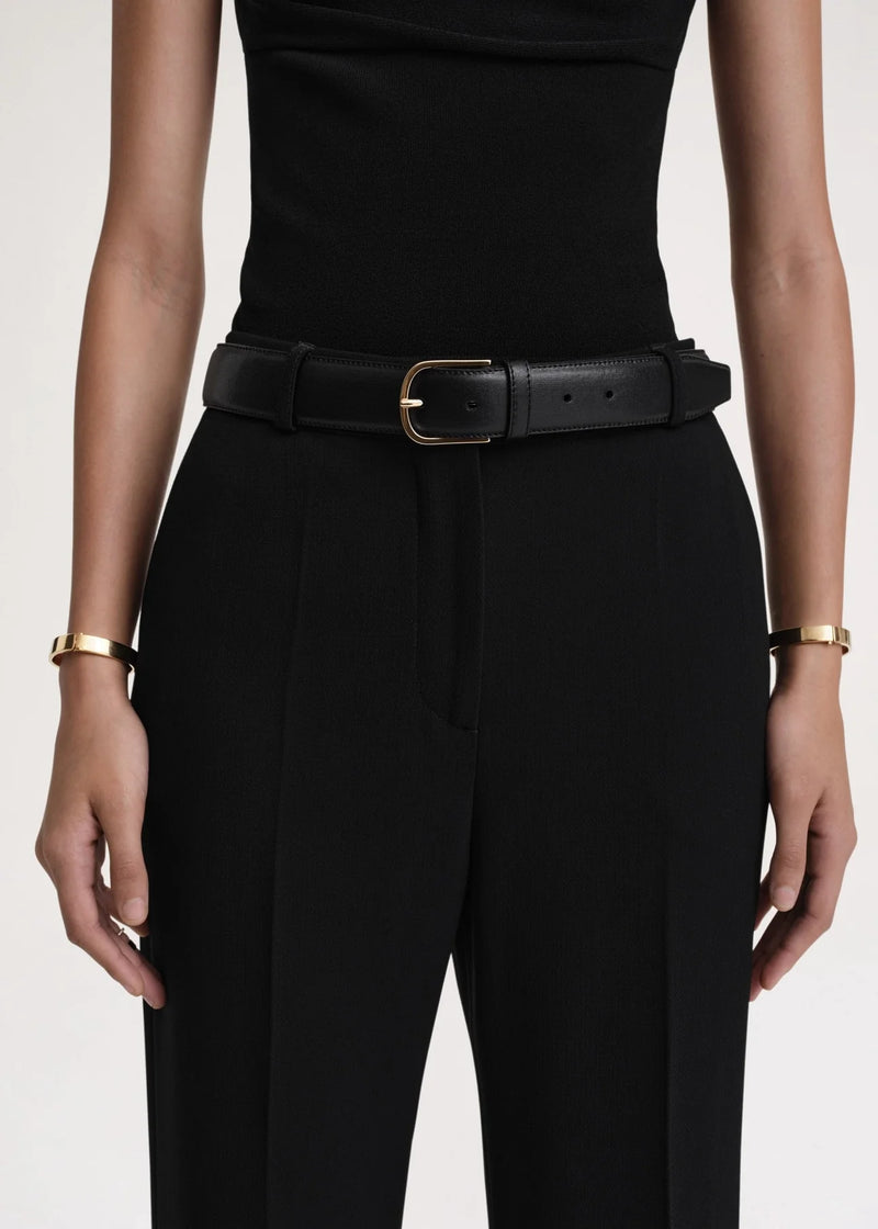 Toteme Slim Trouser Leather Belt - Black @ Hero Shop – Hero Shop