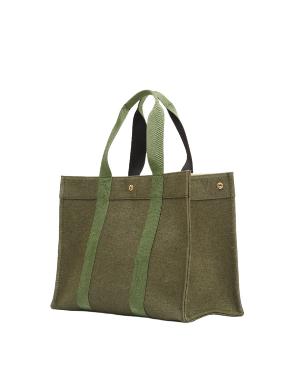 Large Denim Tote - Fern