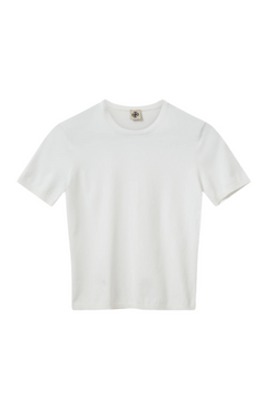 Madison Knit Tee - White