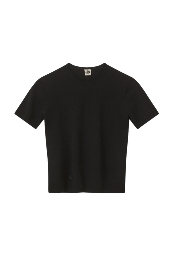 Madison Knit Tee - Black