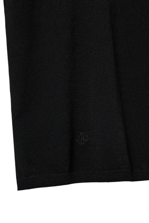 Madison Knit Tee - Black