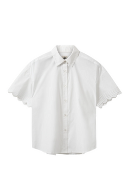 Cyprus Scallop Shirt - White