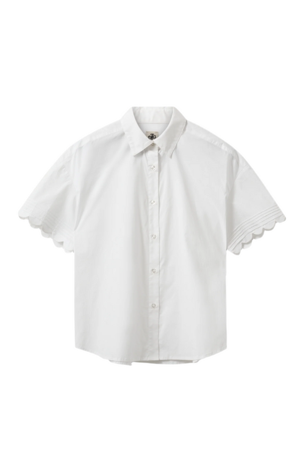 Cyprus Scallop Shirt - White