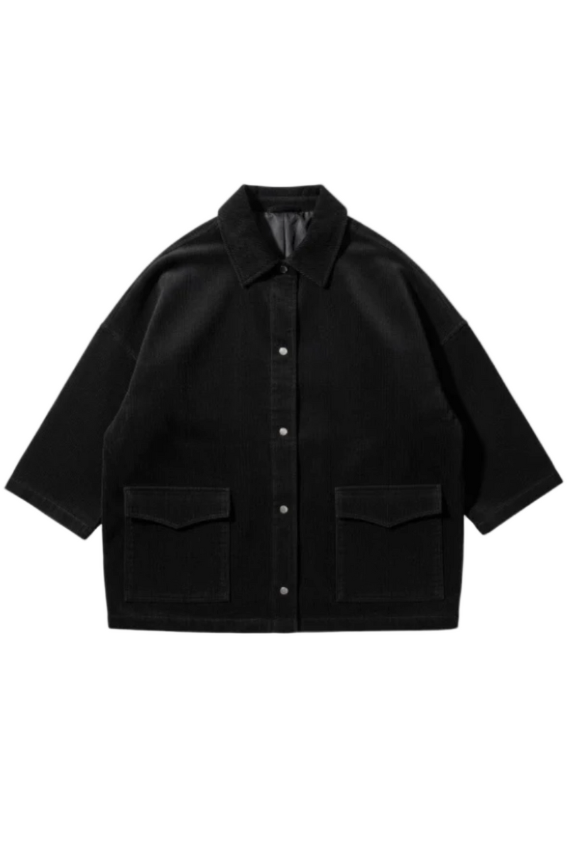 Cord Oversize Jacket - Black