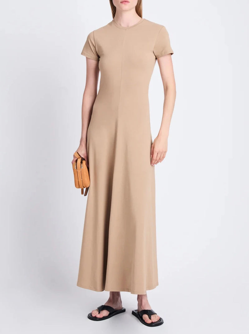 Noelle Jersey Dress - Khaki