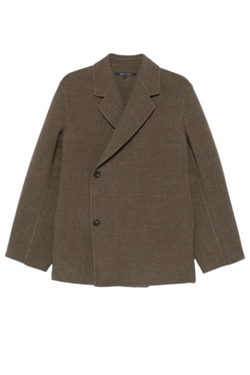 Correggio Jacket in Double Faced Boiled Wool - Mink
