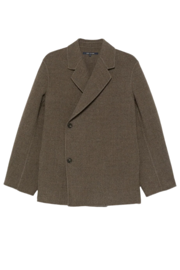 Correggio Jacket in Double Faced Boiled Wool - Mink