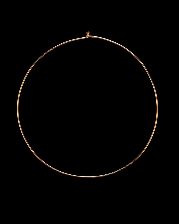 Wave Gold Wire Necklace - 17"