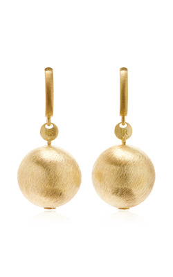 Brushed Gold "Marella" Sphere Earrings