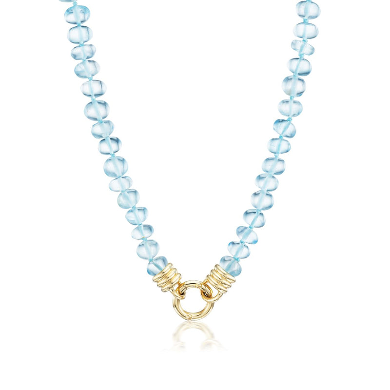 Ancla Necklace - Blue Topaz