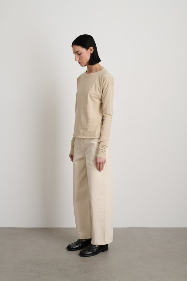Long Sleeve Crewneck - Tan