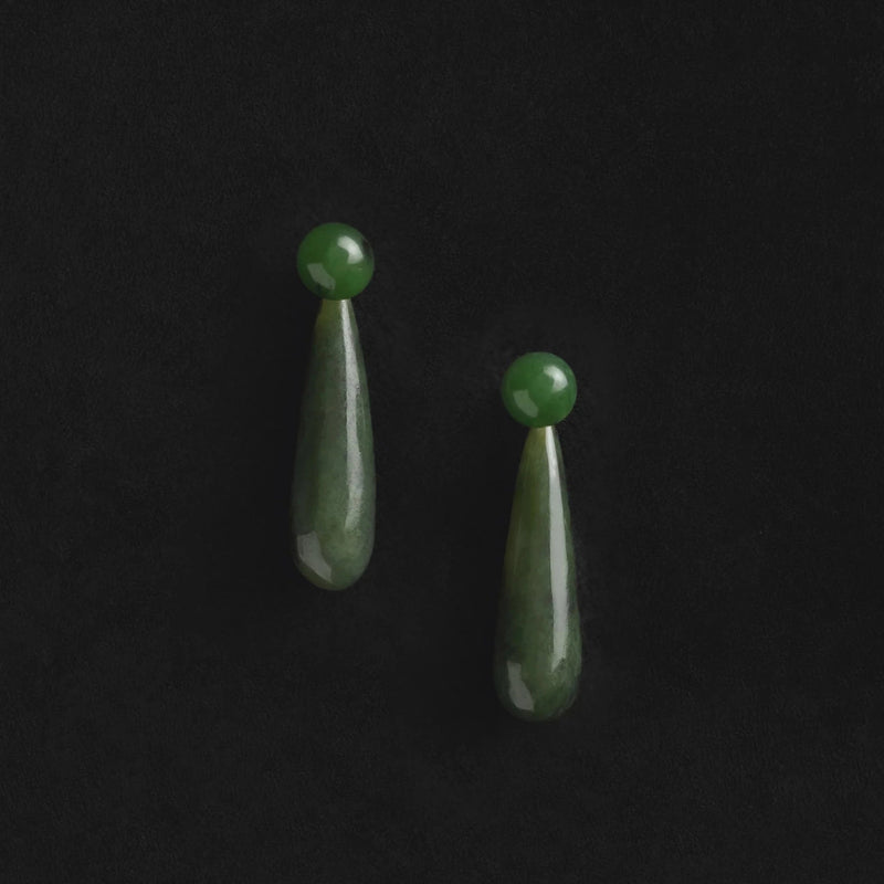 Small Angelika Earrings - Jade
