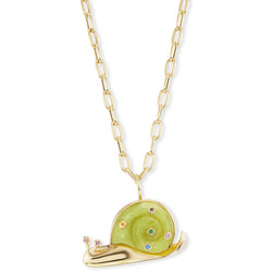 Large Brazilian Opal Snail Necklace