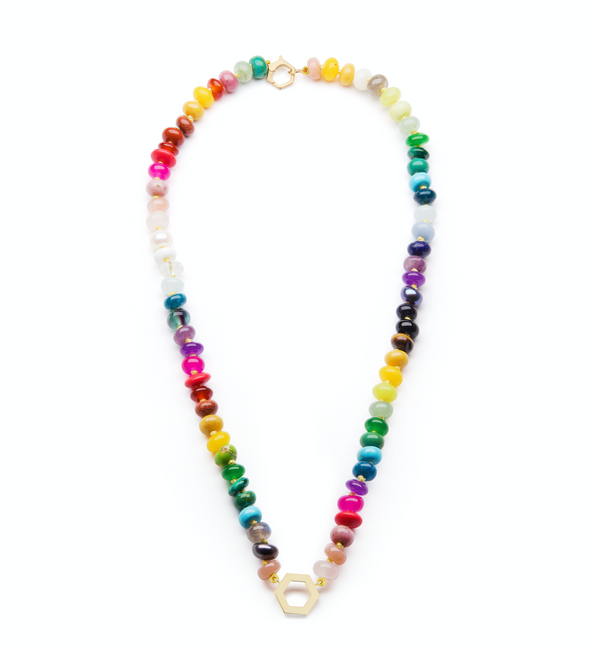 Harwell Godfrey Rainbow Bead Foundation Necklace - 18" @ Hero Shop