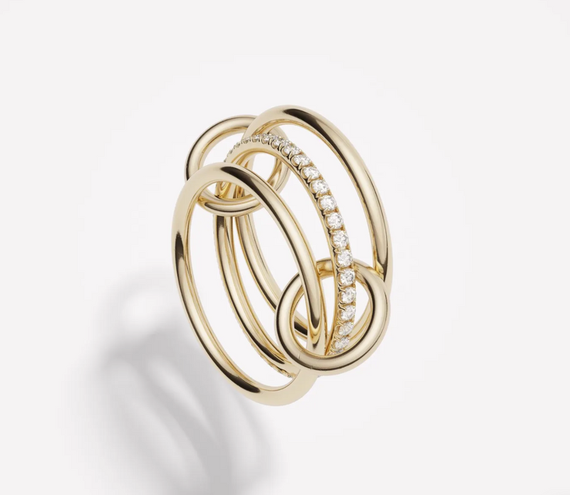 Handmade in Los Angeles with conflict-free diamonds. Spinelli Kilcollin Sonny Yellow Gold Ring @ Hero Shop