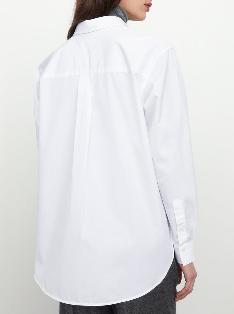 Toteme Signature Cotton Shirt - White @ Hero Shop