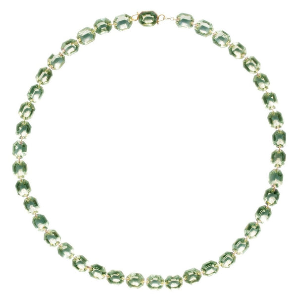 Green Quartz Spring Necklace - 21"