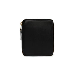 Classic Leather Zip Wallet - Black